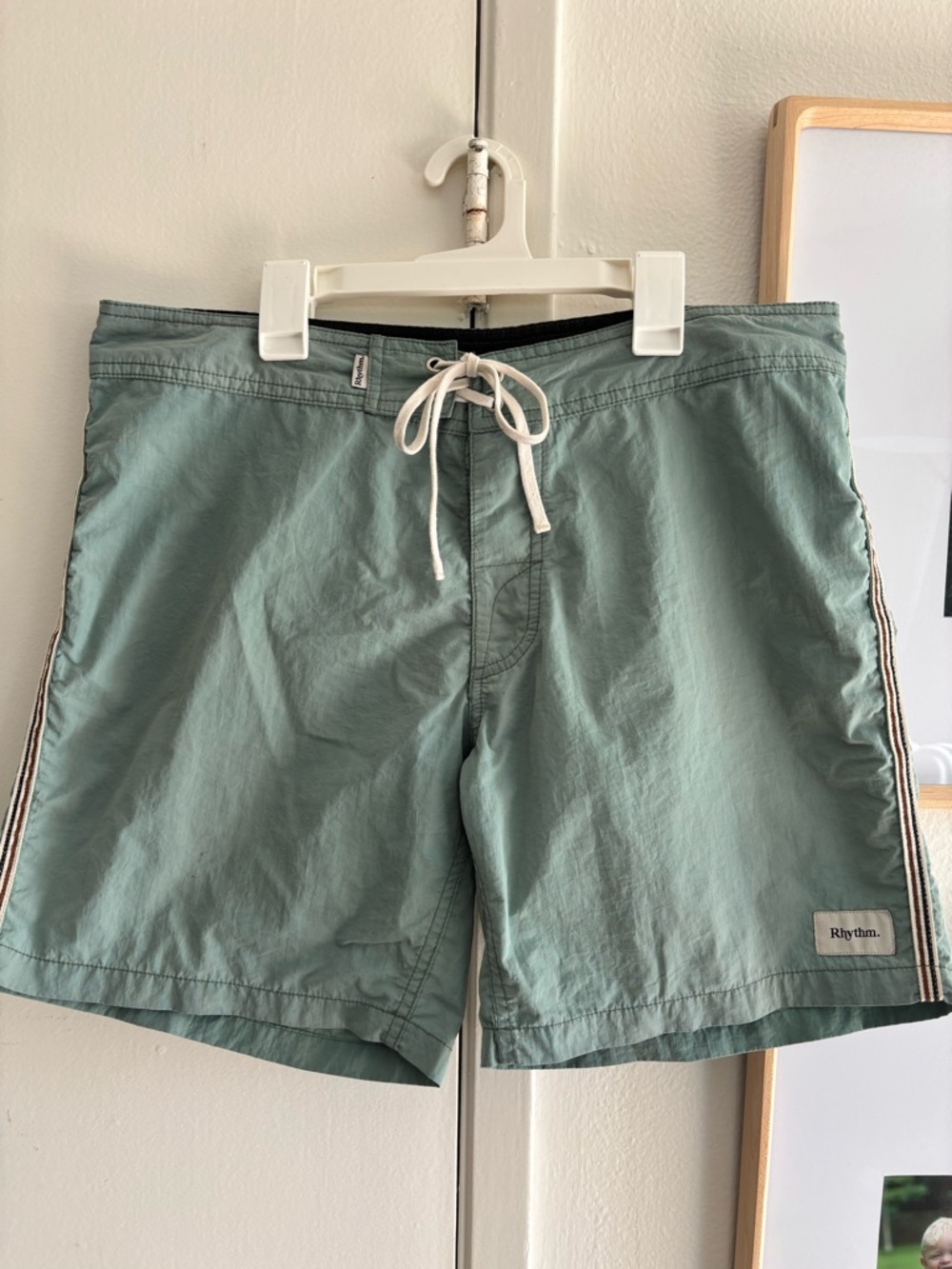 Rhythm. Men's Teal Retro Boardshorts